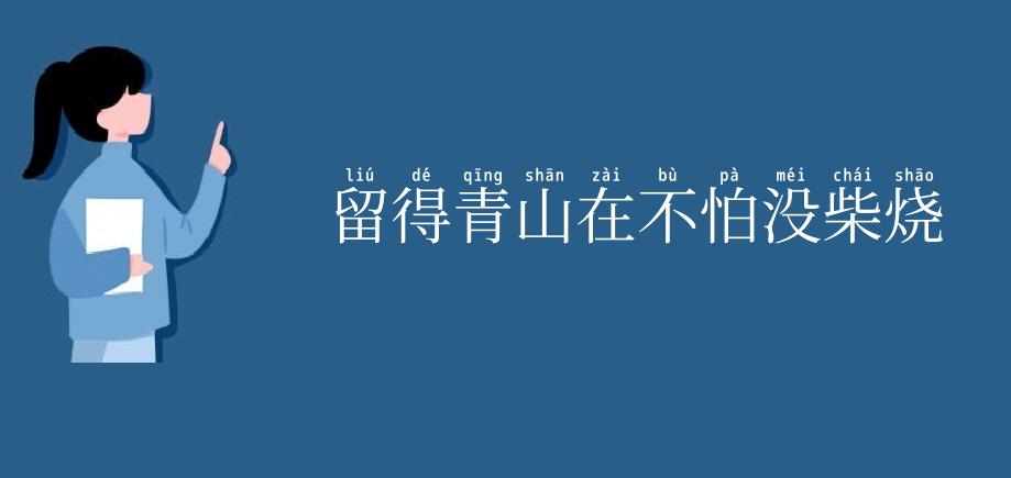 留得青山在不怕没柴烧