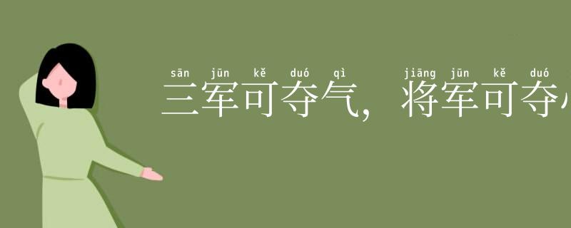 三军可夺气，将军可夺心