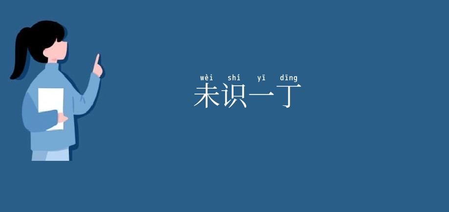 未识一丁
