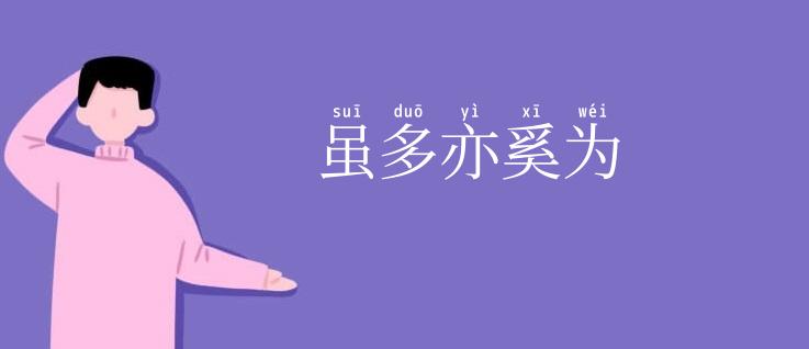 虽多亦奚为